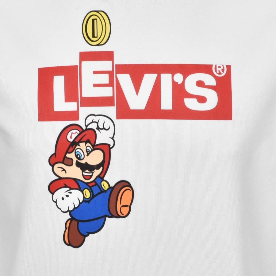 Alternative Image for ProductLevis X Nintendo Super Mario Logo Hoodie White3